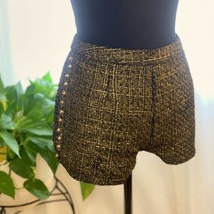Gold & Black Shorts
